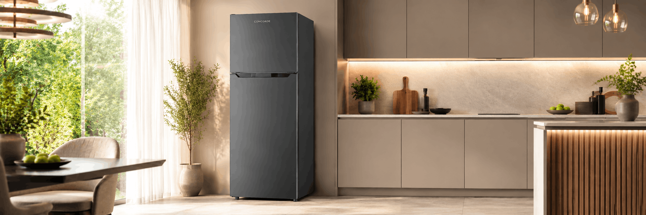 Réfrigérateur CONCORDE DeFrost 360 L DARK SILVER